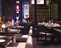 Novotel Times Square Restaurant & Terrace in the evening